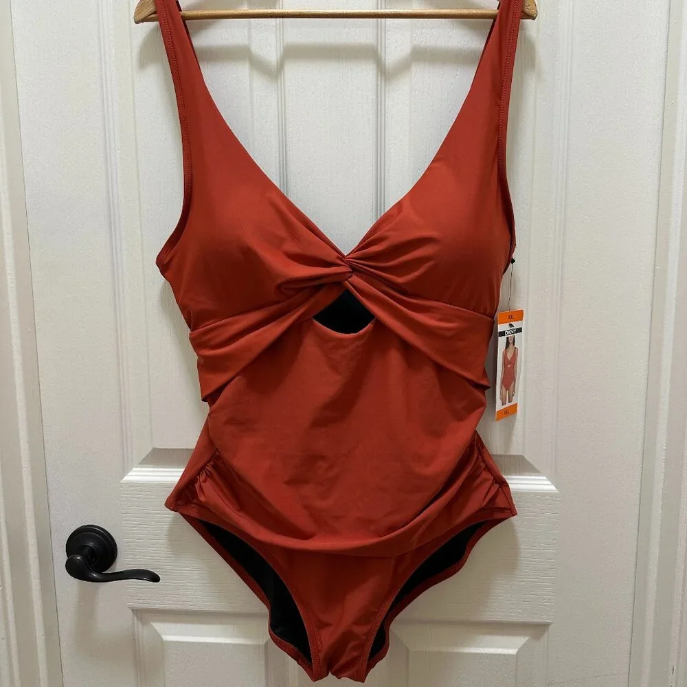 DKNY Women's One Piece Swimsuit Size XXL Bathing Suit Travel Beach Vacation NEW - Picture 6 of 14